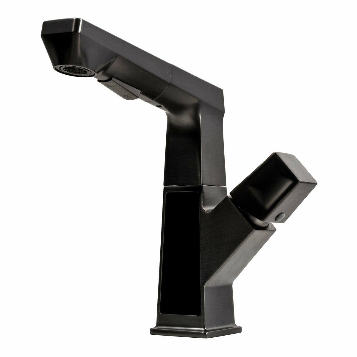 Смеситель для умывальника с индикатором Черный (A231)