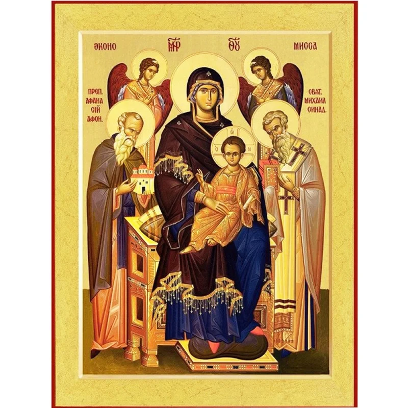 Ікона Богородиця Економісса на дереві 15х20 см (Н-10212502) Ікона Богородиця Економісса на дереві 15х20 см (Н-10212502)