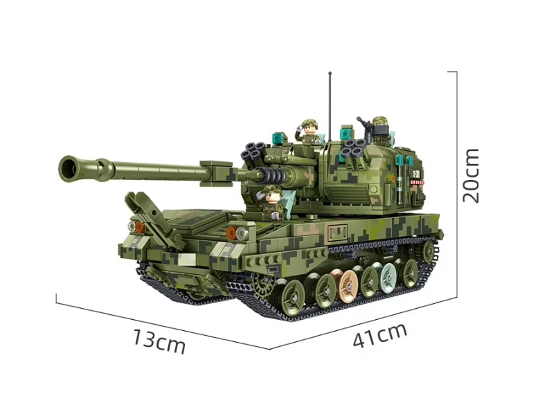 Конструктор детский Самоходная артиллерийская установка 1648 деталей (2402604490) - фото 3
