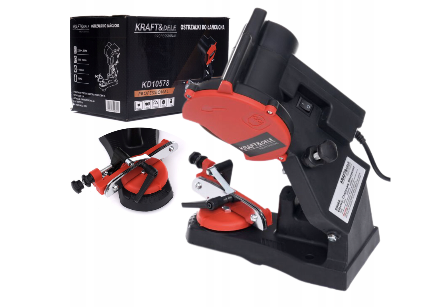 Электрический станок Kraft&Dele KD10578 для заточки цепей 100 Вт 4800 об/мин (KD10578) - фото 14 Электрический станок Kraft&Dele KD10578 для заточки цепей 100 Вт 4800 об/мин (KD10578) - фото 14