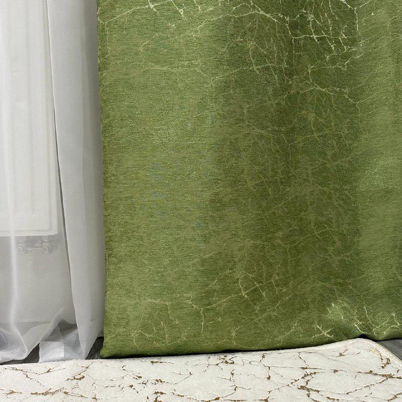 Штори Лорен жаккардові 1,5х2,7 м 2 шт. Салатовий - фото 2 Штори Лорен жаккардові 1,5х2,7 м 2 шт. Салатовий - фото 2