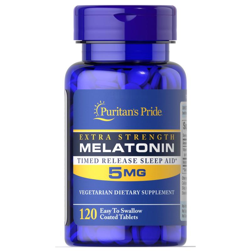 Натуральная добавка Puritan's Pride Melatonin 5 мг 120 таб. (9324) Натуральная добавка Puritan's Pride Melatonin 5 мг 120 таб. (9324)