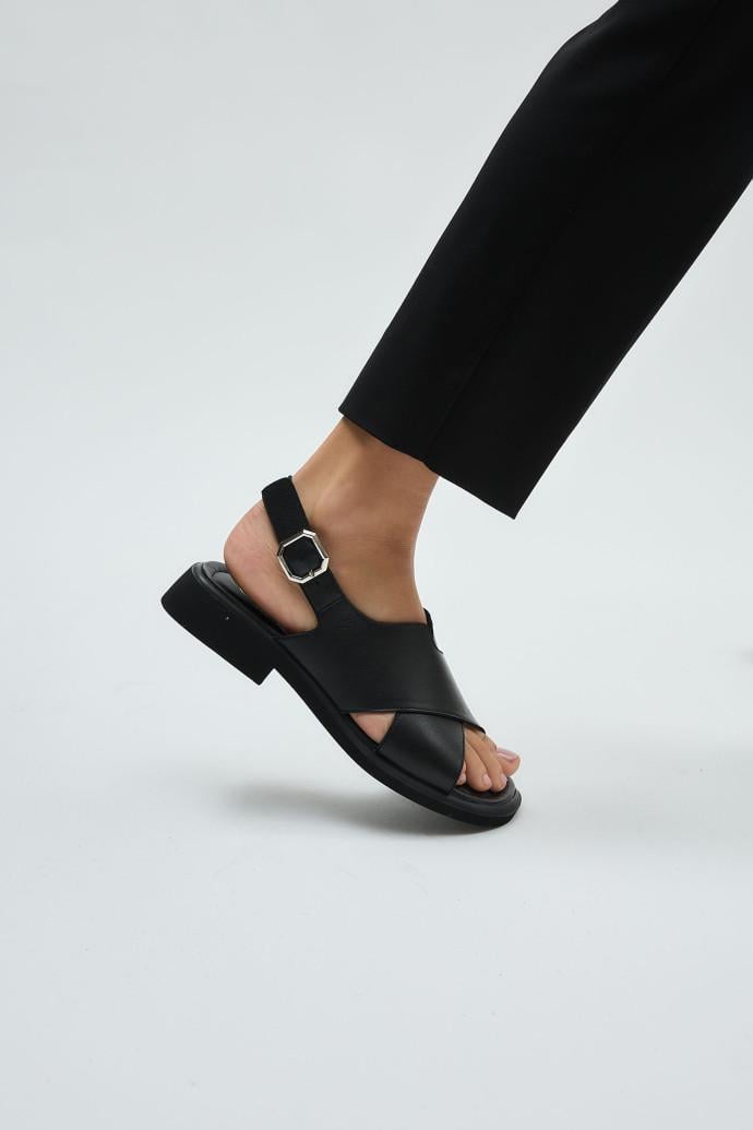 Босоножки женские LONZA кожаные р. 36 Черный (197612) - фото 5 Босоножки женские LONZA кожаные р. 36 Черный (197612) - фото 5