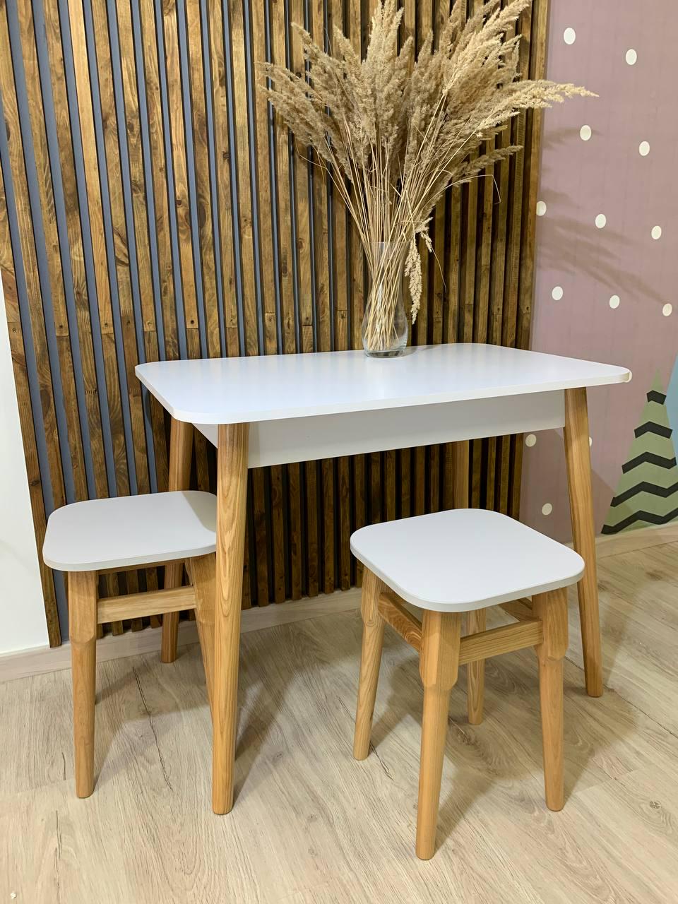 Обеденный стол Lion Майами-2 деревянные ножки Кашемир (000-000-2596) - фото 4