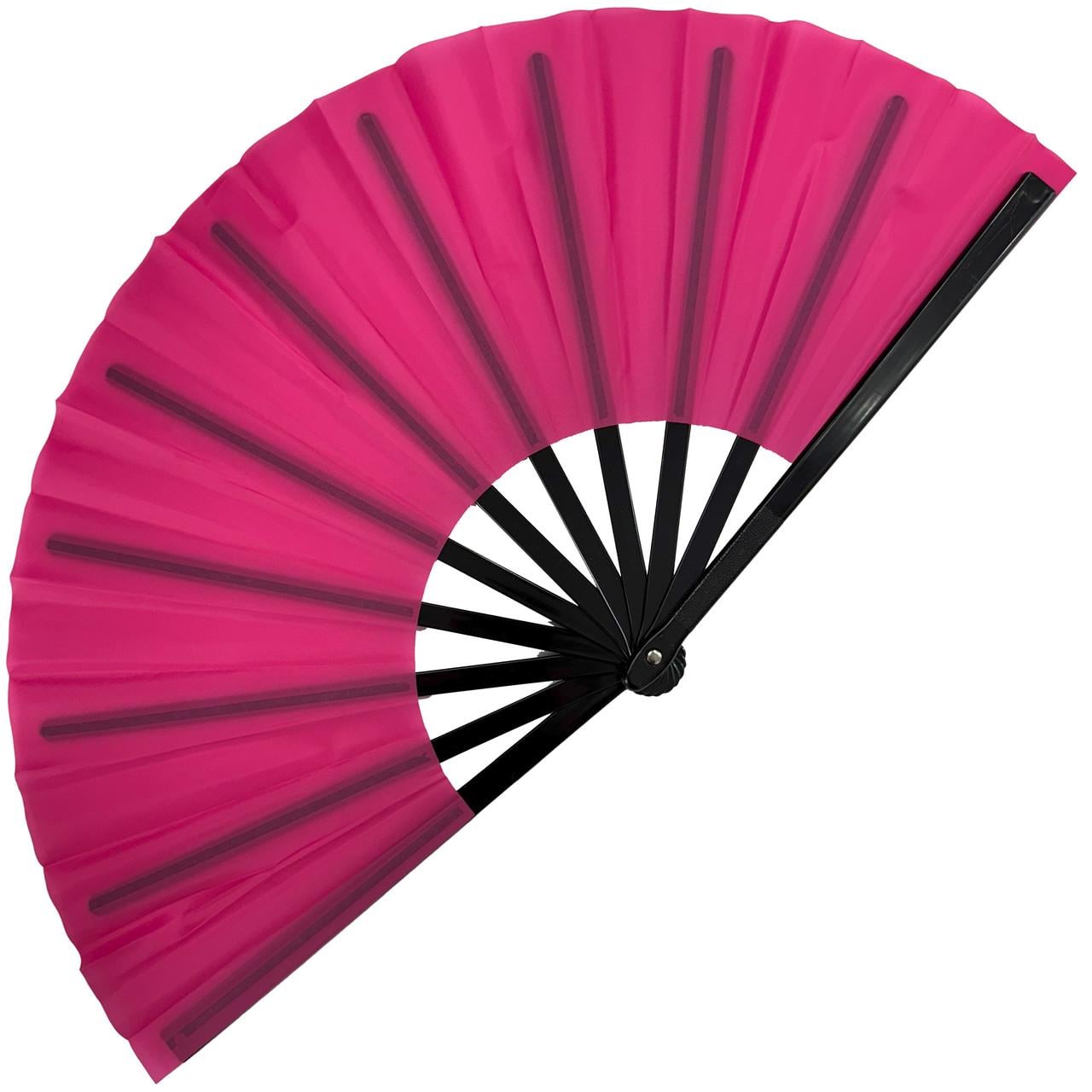 Віяло ручне для танців та спорту 33х61 см Рожевий (C5915)