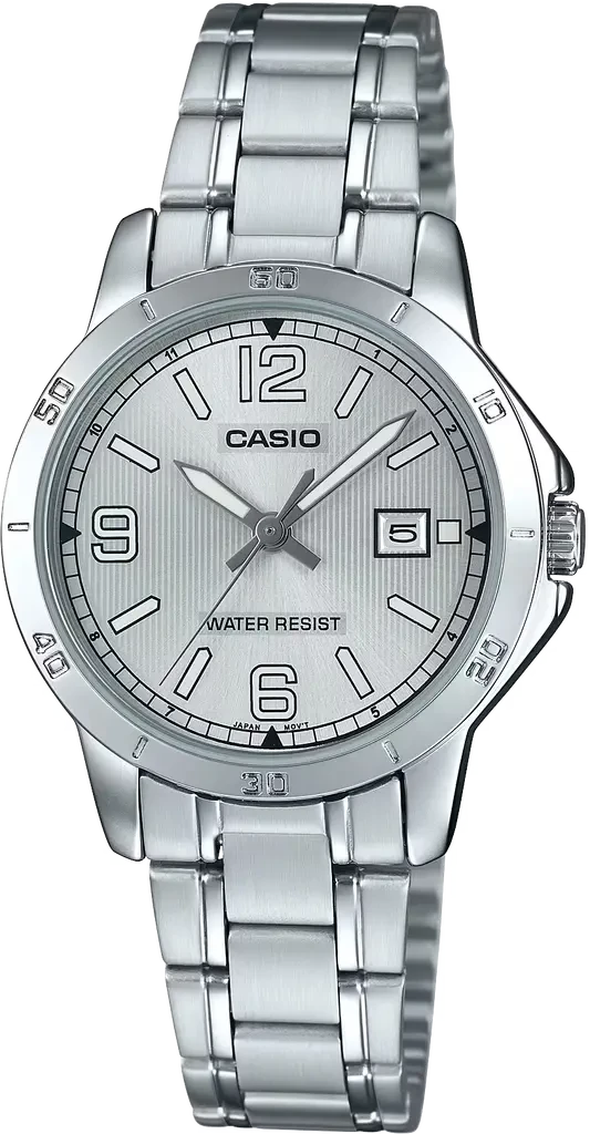 Наручные часы женские Casio Timeless Collection LTP-V004D-7B2 со стальным корпусом Серебряный (3150050526)