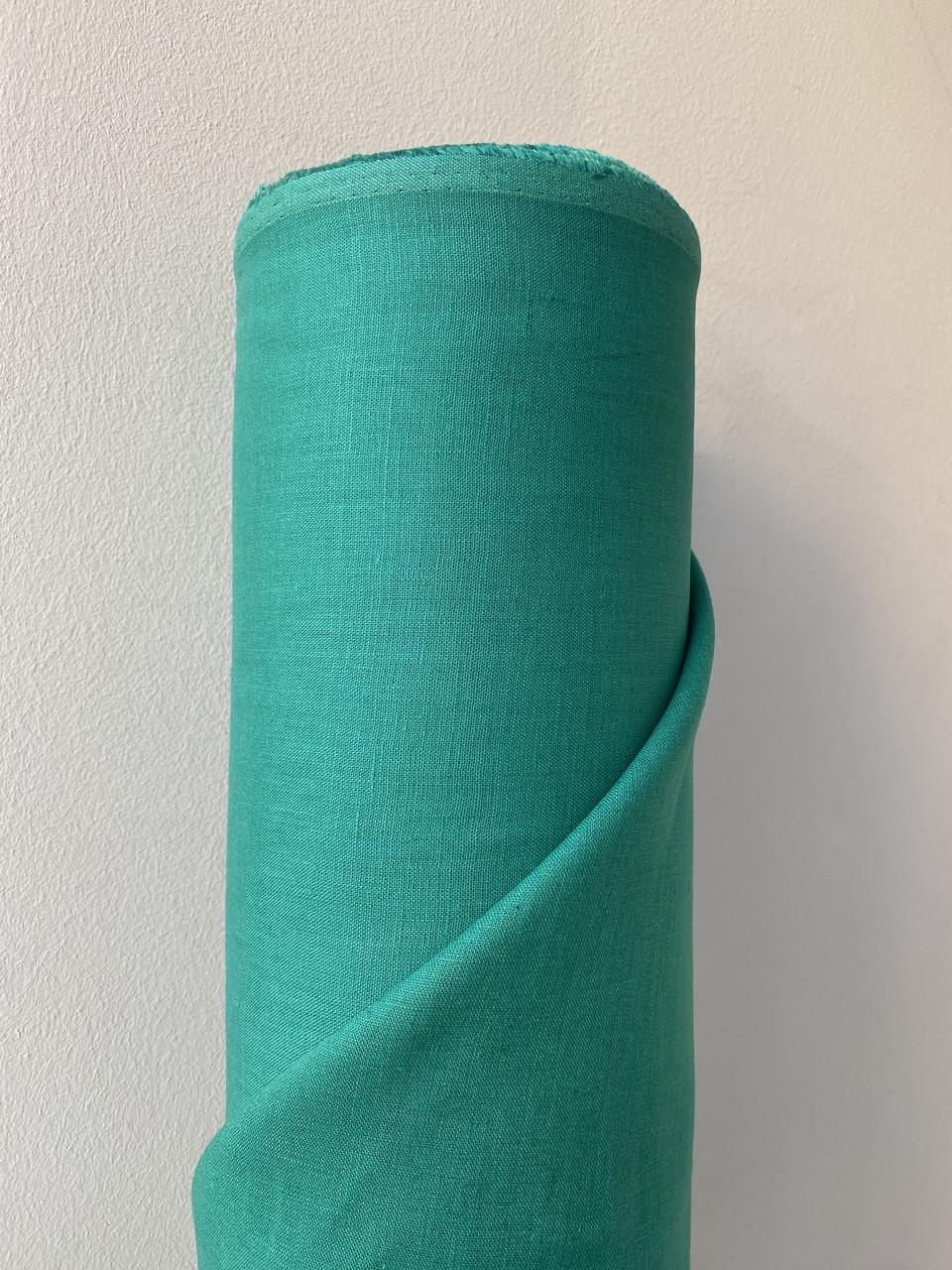 Тканина костюмна LINEN PLUS 100% льон 143 см 1788 Зелений - фото 7 Тканина костюмна LINEN PLUS 100% льон 143 см 1788 Зелений - фото 7