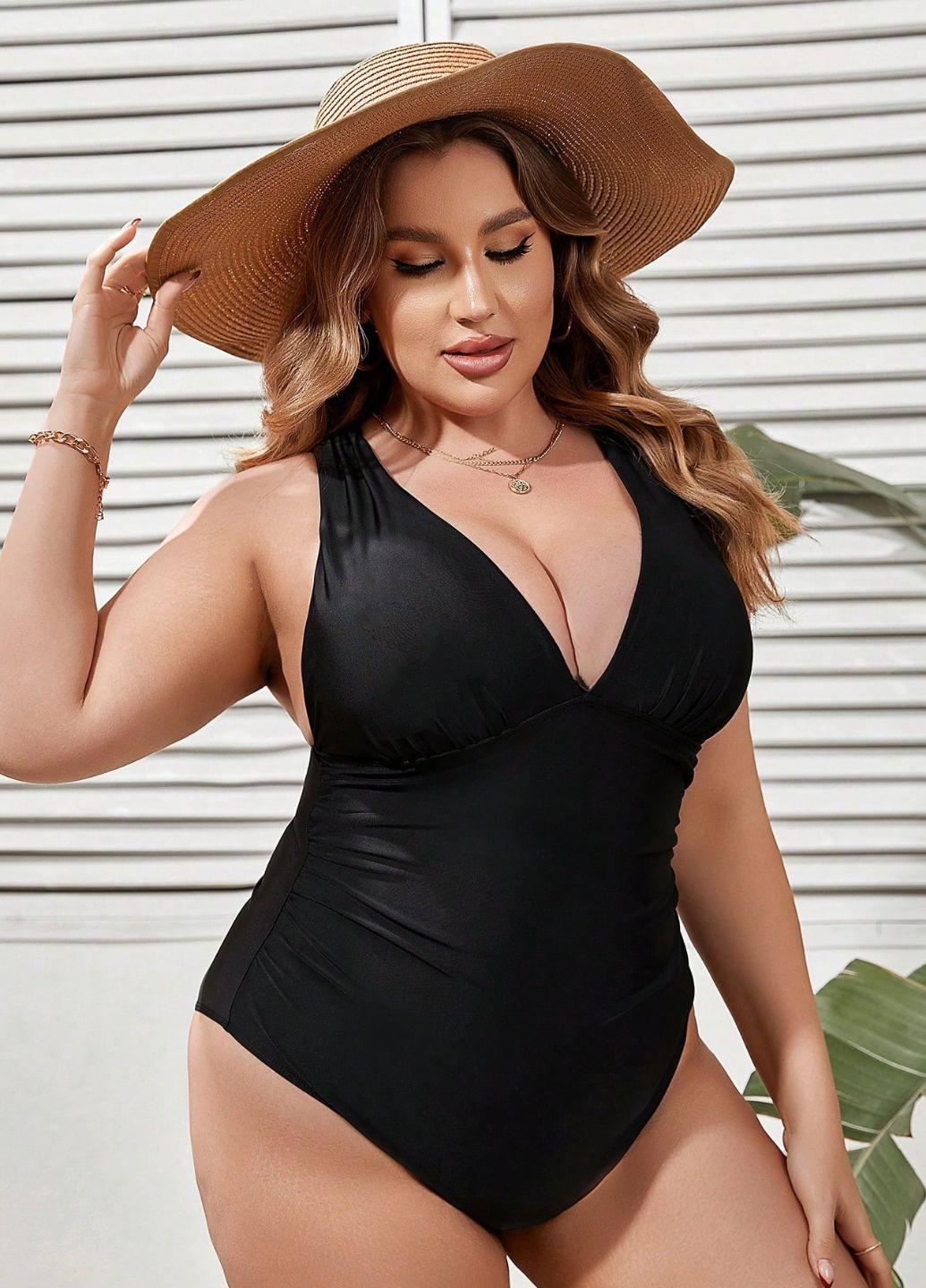 Купальник цельный Fina 3XL р. 56-58 Black (13532) - фото 4 Купальник цельный Fina 3XL р. 56-58 Black (13532) - фото 4