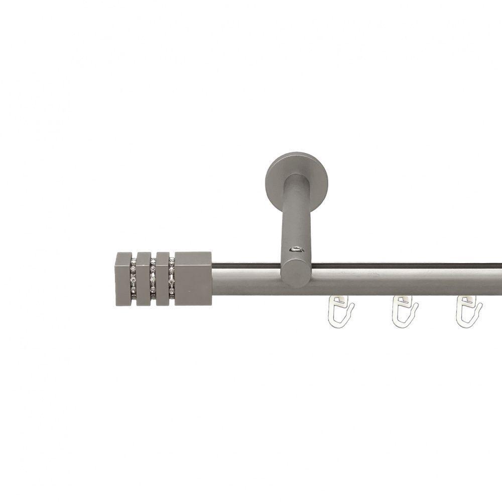 Карниз для штор Orvit Ацтека однорядный профильный 16 см 240 см Сатин (00-00015067)