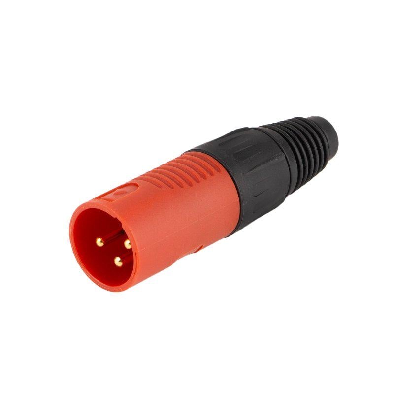Штекер XLR 3pin на кабель Красный (A262029)