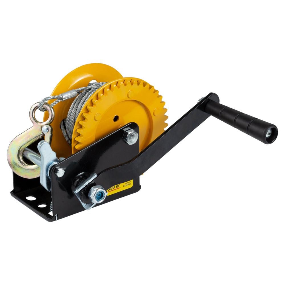 Лебедка ручная барабанная SIGMA стальной трос 10 м x 5 мм 550 кг (6134011)
