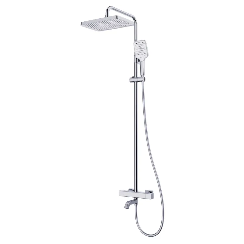Душевая колонна с термостатическим смесителем KOER KB-57038-01 3 функции Хром (KR5960) Душевая колонна с термостатическим смесителем KOER KB-57038-01 3 функции Хром (KR5960)