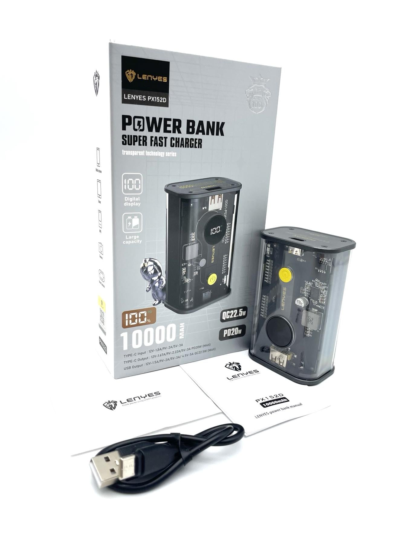 Повербанк Lenyes PX152D 10000 mAh (44425-PX152D_682)