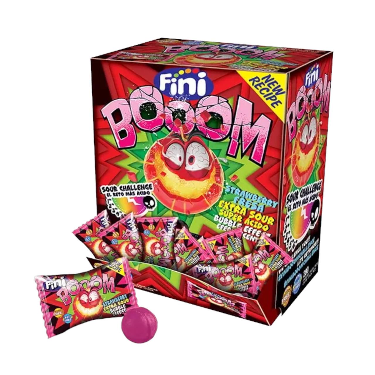 Жевательная резинка с леденцом FINI Booom Strawberry 200 шт. (00000006351)