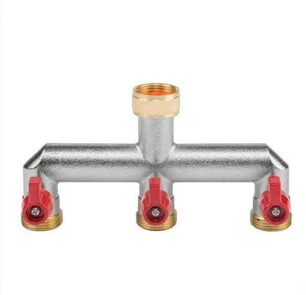 Распределитель Bradas Brass с внутренней резьбой 3/4" на 3 шаровых крана 3/4" (29436) Распределитель Bradas Brass с внутренней резьбой 3/4" на 3 шаровых крана 3/4" (29436)
