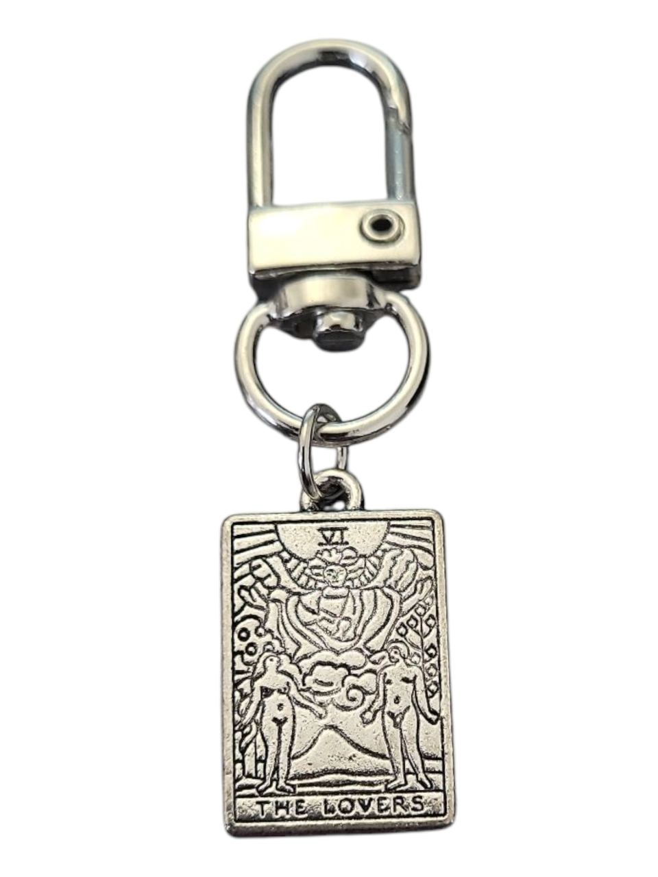 Брелок металлический Таро Влюбленные 58 мм Серебристый Брелок металлический Таро Влюбленные 58 мм Серебристый