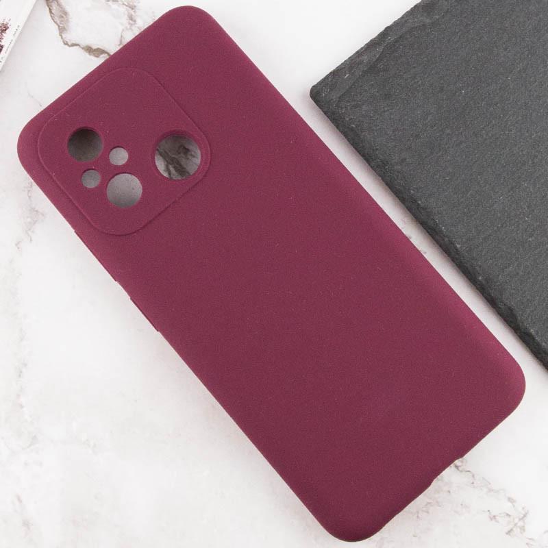 Противоударный Чехол Silicone Cover Lakshmi Full Camera (AAA) для Xiaomi Redmi 12C Бордовый / Plum - фото 5