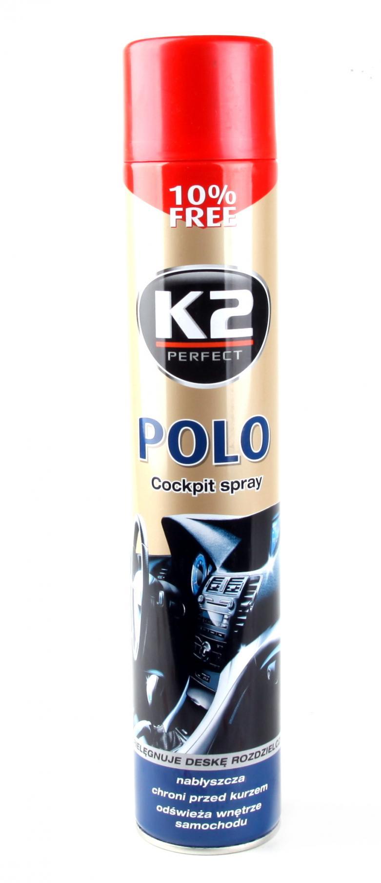 Для чистки пластика Perfect Polo Cockpit Spray K2 для приборной панели Strawberry 750 мл (K407TR1) - фото 2