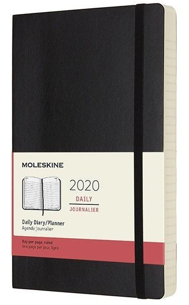 Ежедневник Moleskine 2020 средний Черный (DSB12DC3Y20)