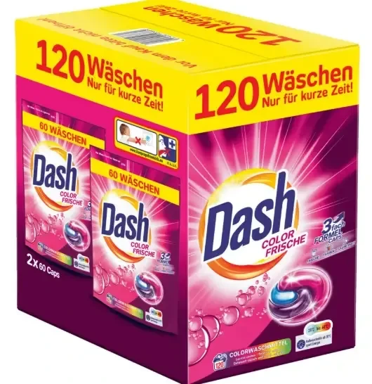 Капсулы для стирки Dash Color Frische Washing Caps 120 шт.