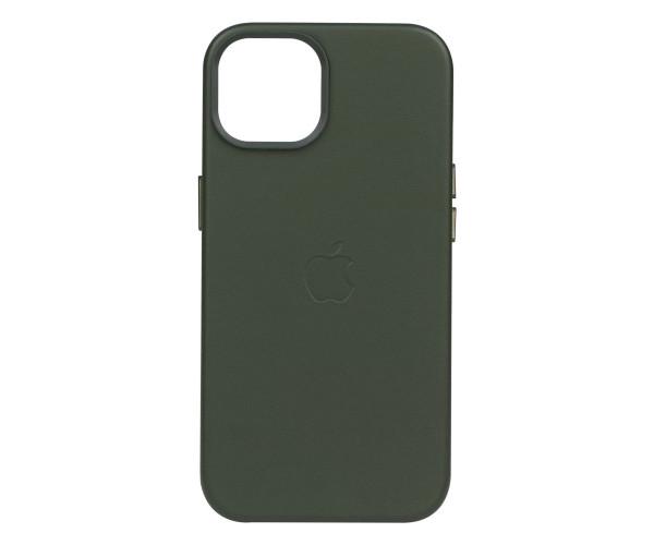 Чохол-накладка Leather Case для Apple iPhone 14 Plus Sequoia green - фото 1