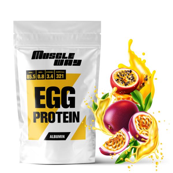 Протеин яичный MuscleWay Egg Protein Albumin Маракуйя 85,5% белка 500 г 14 порций (21-125-alb-mw-rs500.3)
