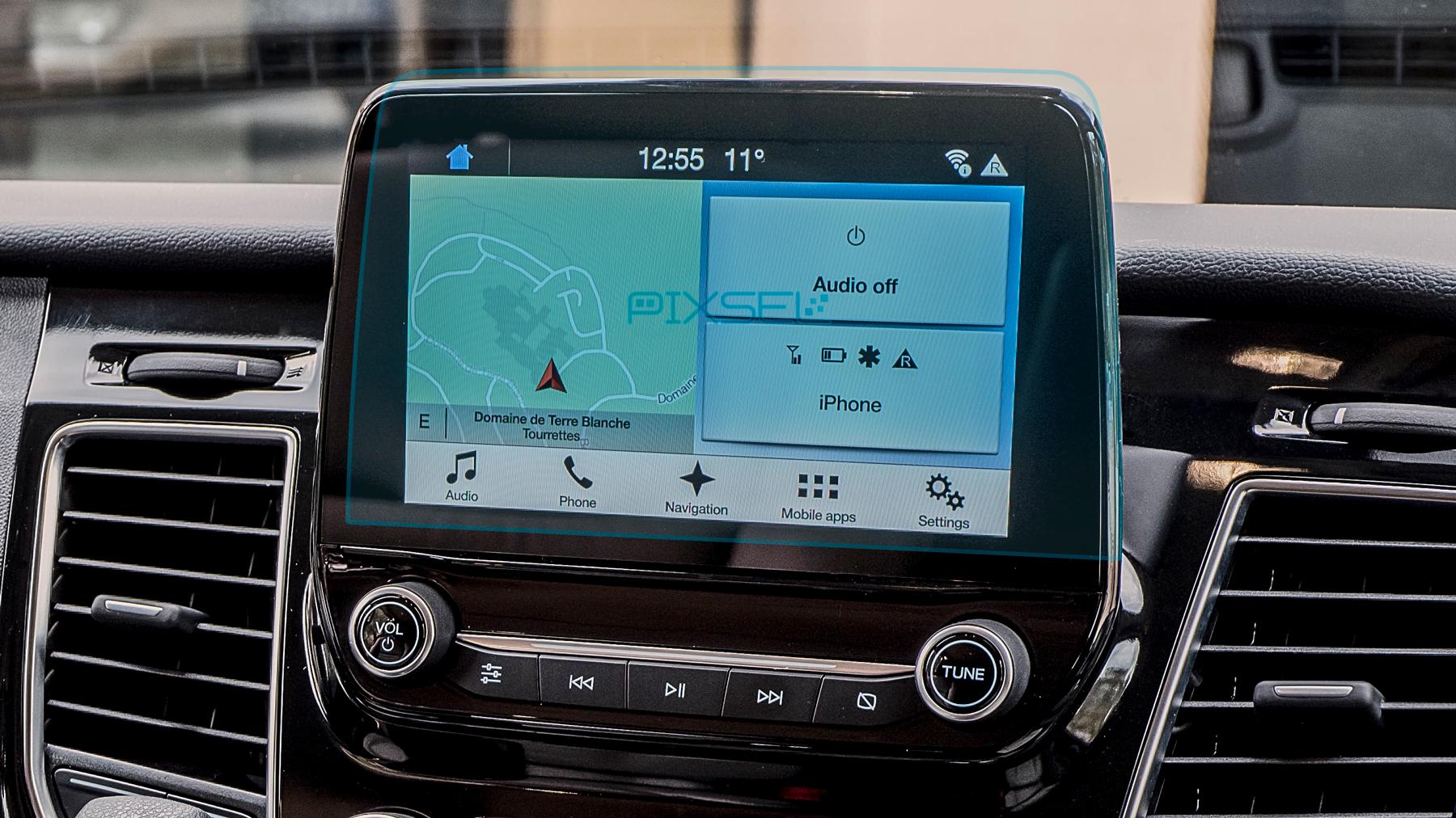 Скло захисне Pixsel гібридне глянець на монітор Ford TOURNEO/TRANSIT CUSTOM 10,2“ 2018-2022