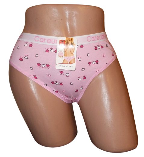 Женские трусики Uokin 6375 с сердечками L Розовый (1547436139)