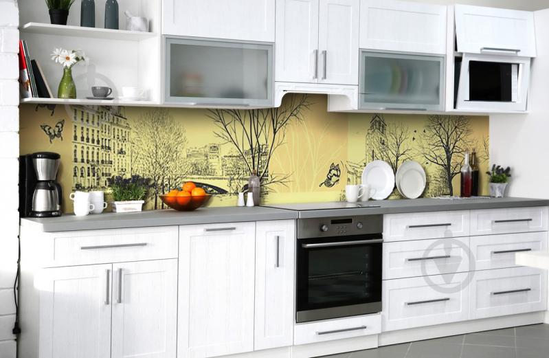 Скинали на кухню Zatarga «Пражская легенда» 600х2500 мм виниловая 3Д наклейка кухонный фартук самоклеящаяся