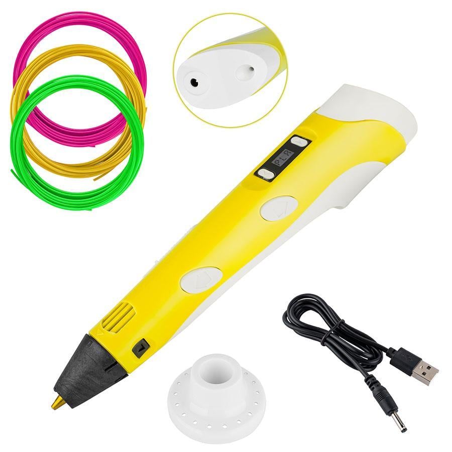 3D ручка с PLA-пластиком Желтый (286633) - фото 2 3D ручка с PLA-пластиком Желтый (286633) - фото 2