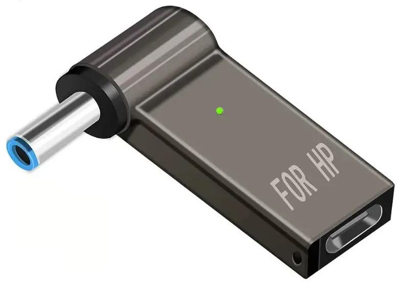 Адаптер питания для зарядки ноутбука от повербанка HP USB Type-C 100W DC 4,5х3,0х0,6