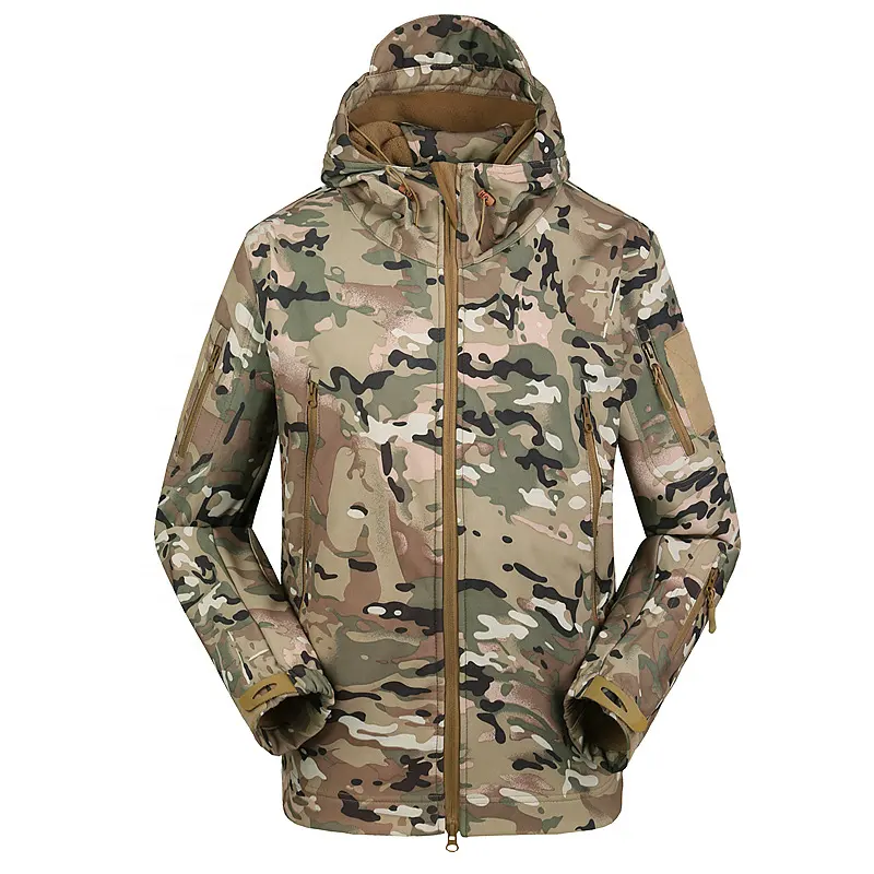 Куртка флисовая SoftShell Clefers Tac A33 с капюшоном и с липучками М Multicam (5002485)