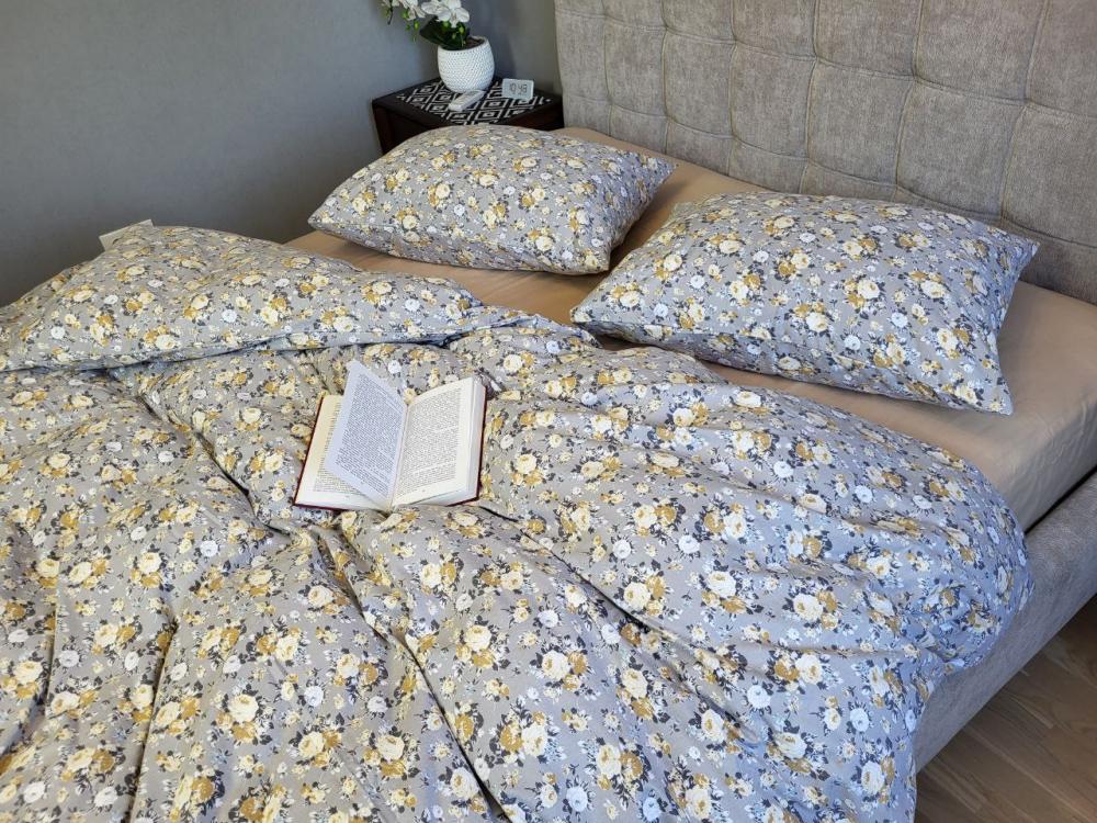 Комплект постельного белья Turkish flannel Фанси двуспальный Бежевый (1962039864)