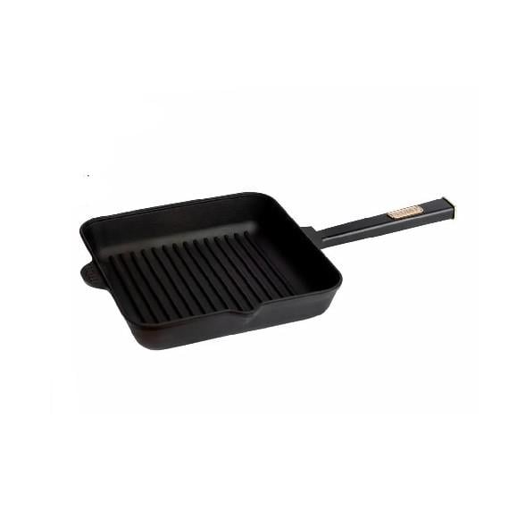 Сковорода-гриль чугунная Brizoll с ручкой Optima-Black 280х280х57,5 мм (AN013358)