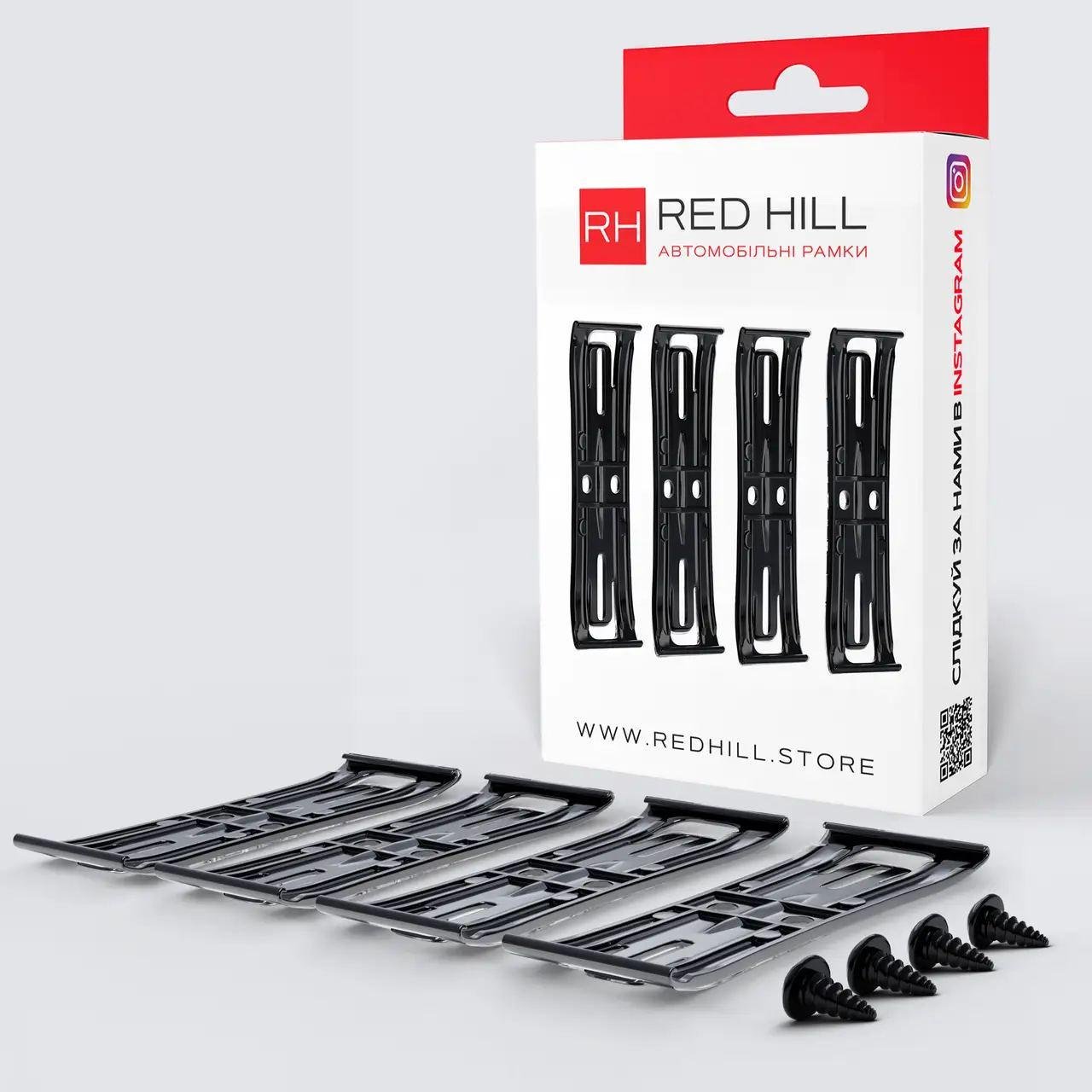 Рамки для номерного знака Red Hill невидимая Черный
