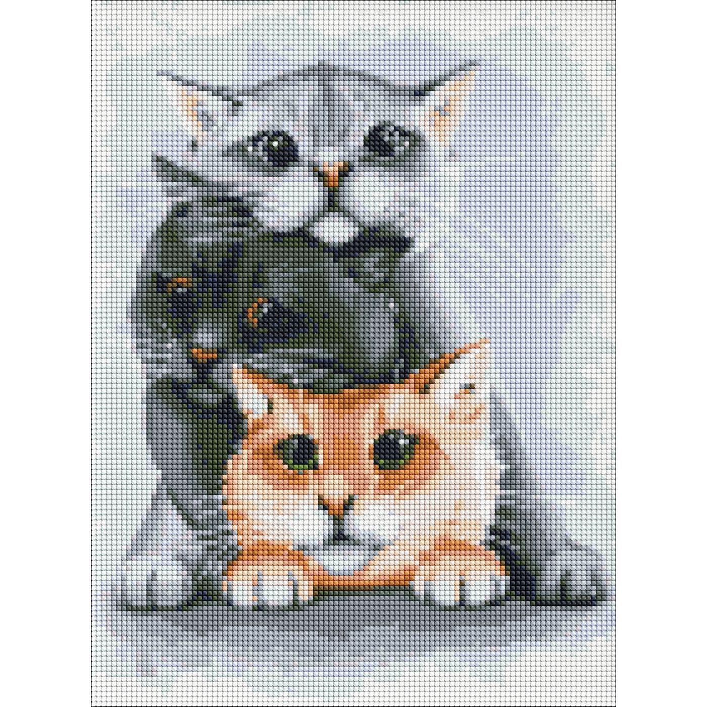 Картина по номерам Ideyka Маленькие любимцы алмазная вышивка мозаика 30x40 см (VM-127-A-36)