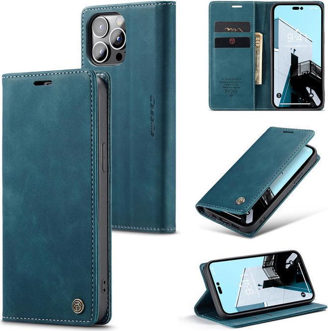 Чехол книжка с магнитом iPhone 14 Pro CaseMe Sea Green (30319-56)