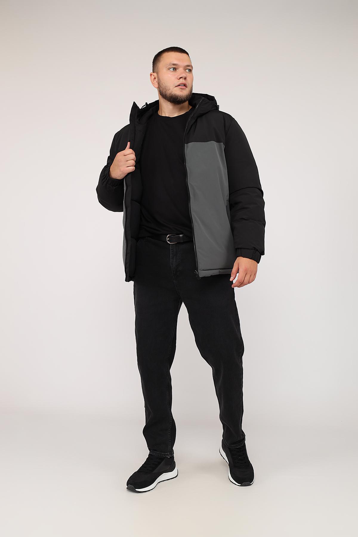 Куртка мужская двусторонняя ЦБ-00276127 р. 54 Темно-Серый (28422205) - фото 2 Куртка мужская двусторонняя ЦБ-00276127 р. 54 Темно-Серый (28422205) - фото 2
