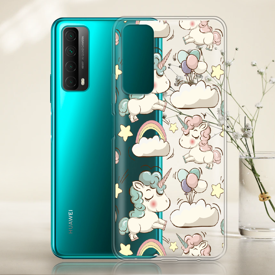 Чохол Boxface Huawei P Smart 2021 Unicorns Прозорий силікон (41133-cc2-41133) - фото 2