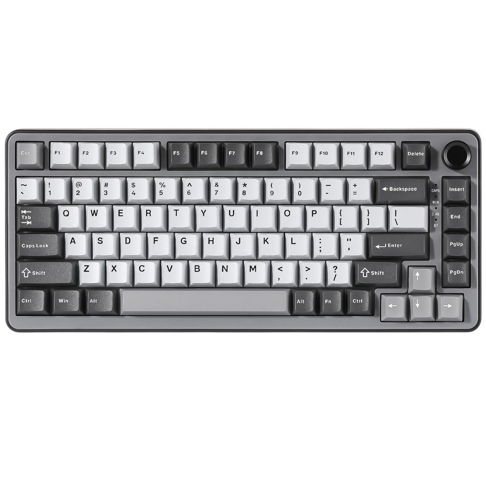 Клавиатура механическая беспроводная YUNZII B75 PRO RGB 82 клавиши Темно-серый