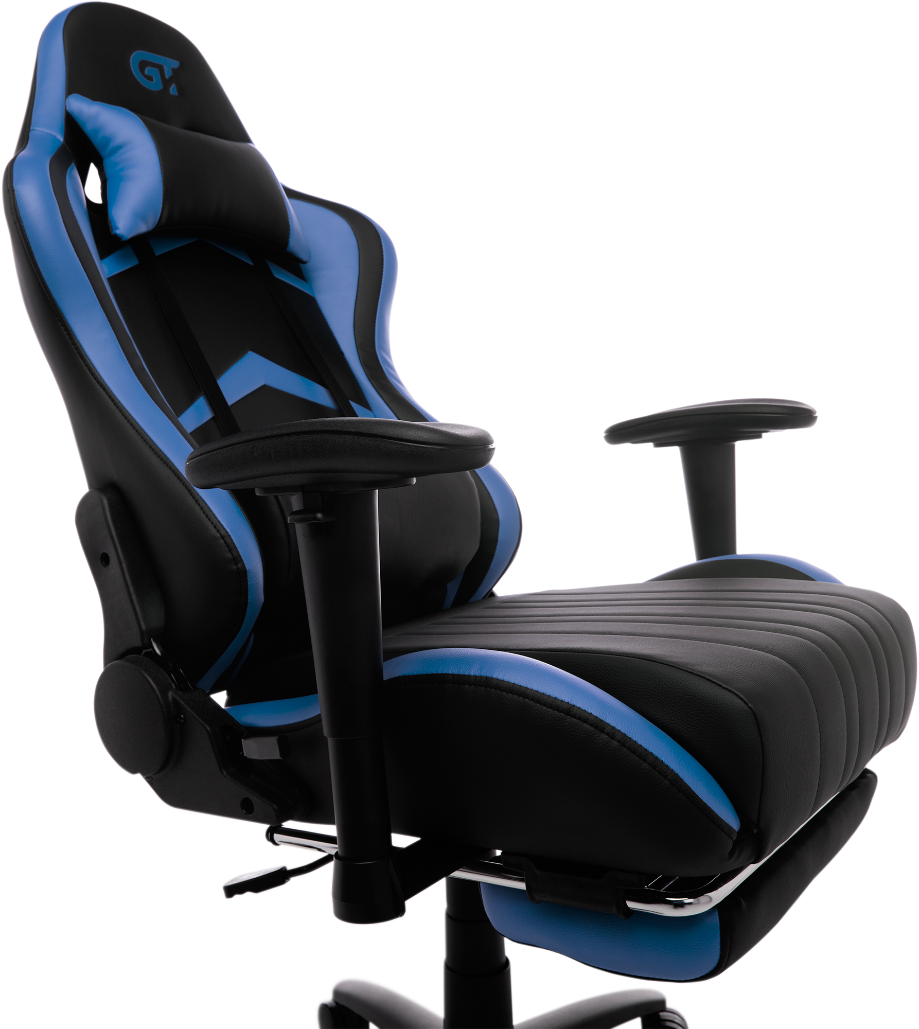 Крісло геймерське GT Racer X-2534-F Black/Blue - фото 8