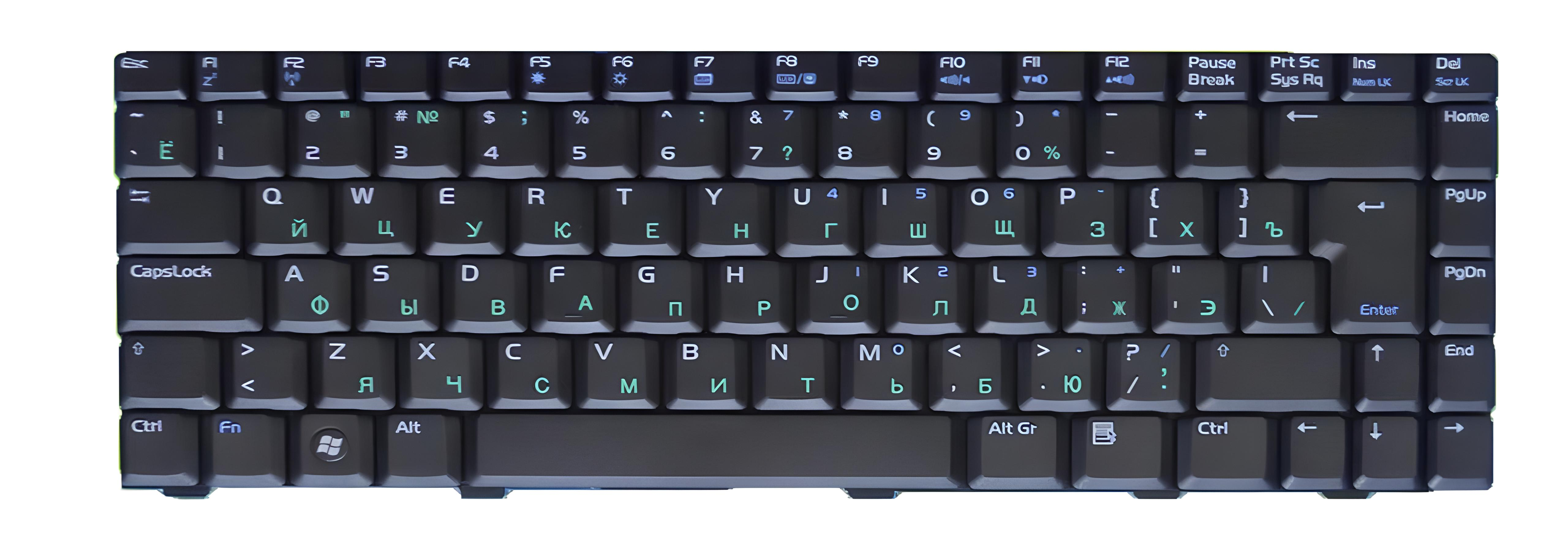 Клавиатура для ноутбука Asus N81Vp матовая (04GNCB1KRU14)