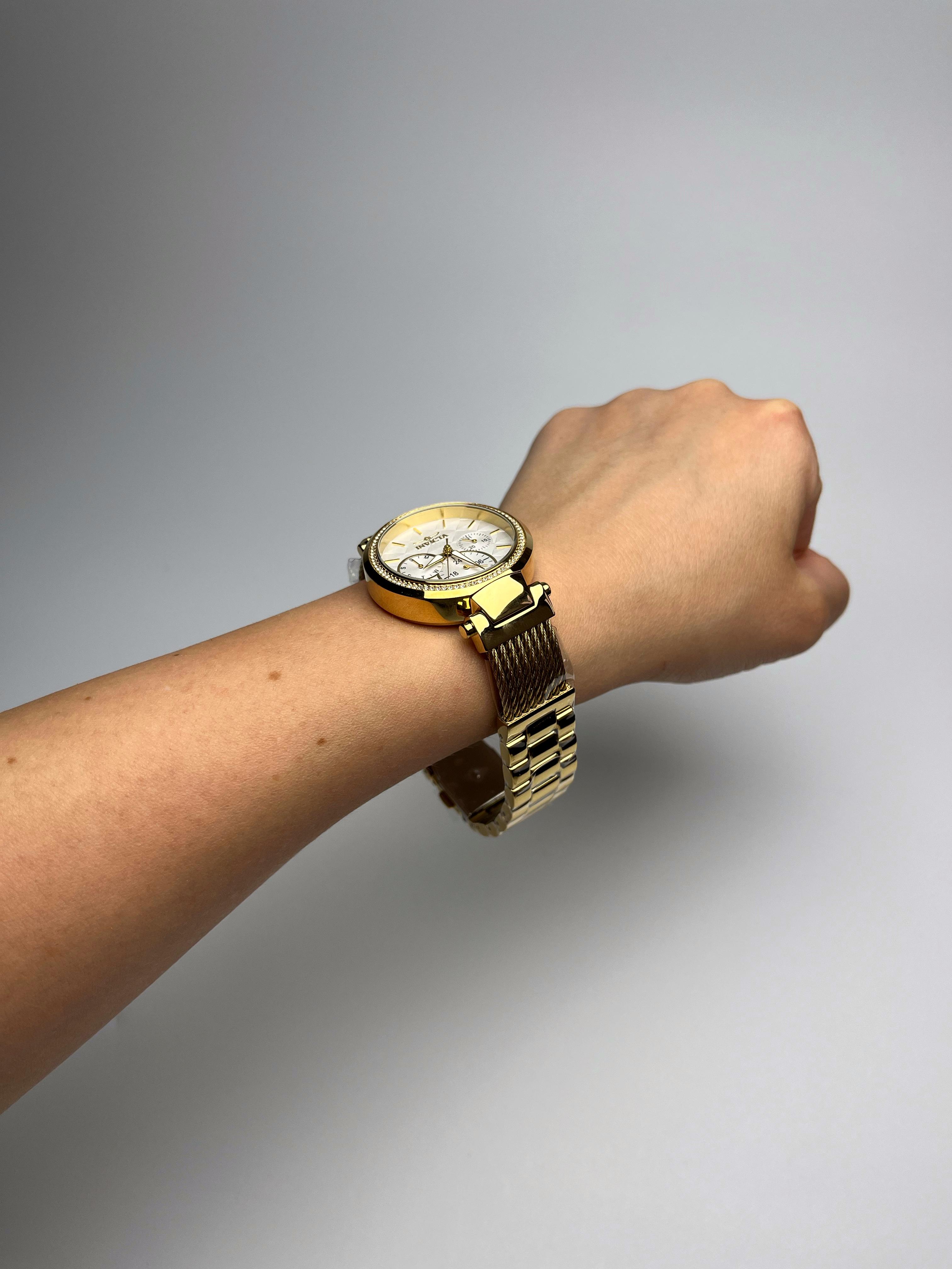 Наручний годинник жіночий Invicta 28917 Angel Crystal Золотистий (29068683) - фото 8 Наручний годинник жіночий Invicta 28917 Angel Crystal Золотистий (29068683) - фото 8