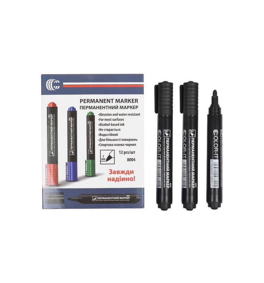 Маркер перманентный COLOR-IT на спиртовой водостойкой основе Черный (WM-231-M-7) - фото 2 Маркер перманентный COLOR-IT на спиртовой водостойкой основе Черный (WM-231-M-7) - фото 2