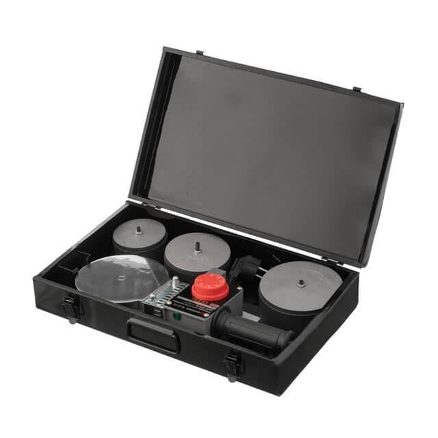 Паяльник для пластикових труб Intertool 1500 Вт 0-300°C насадки 75 90 110 мм металевий кейс (RT-2113) - фото 4