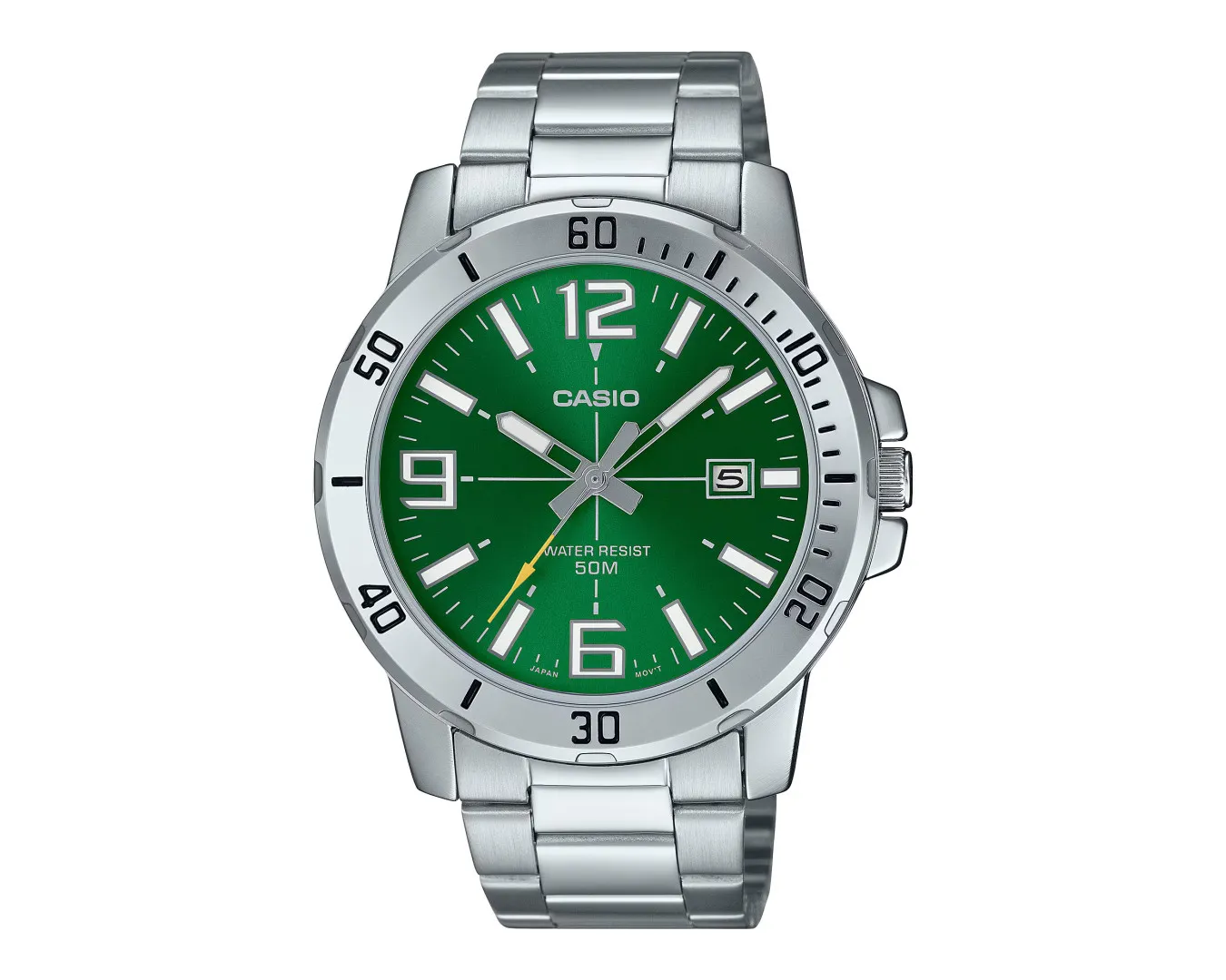 Наручные часы мужские Casio MTP-VD01D-3B d 45 мм Зеленый (2554492250)