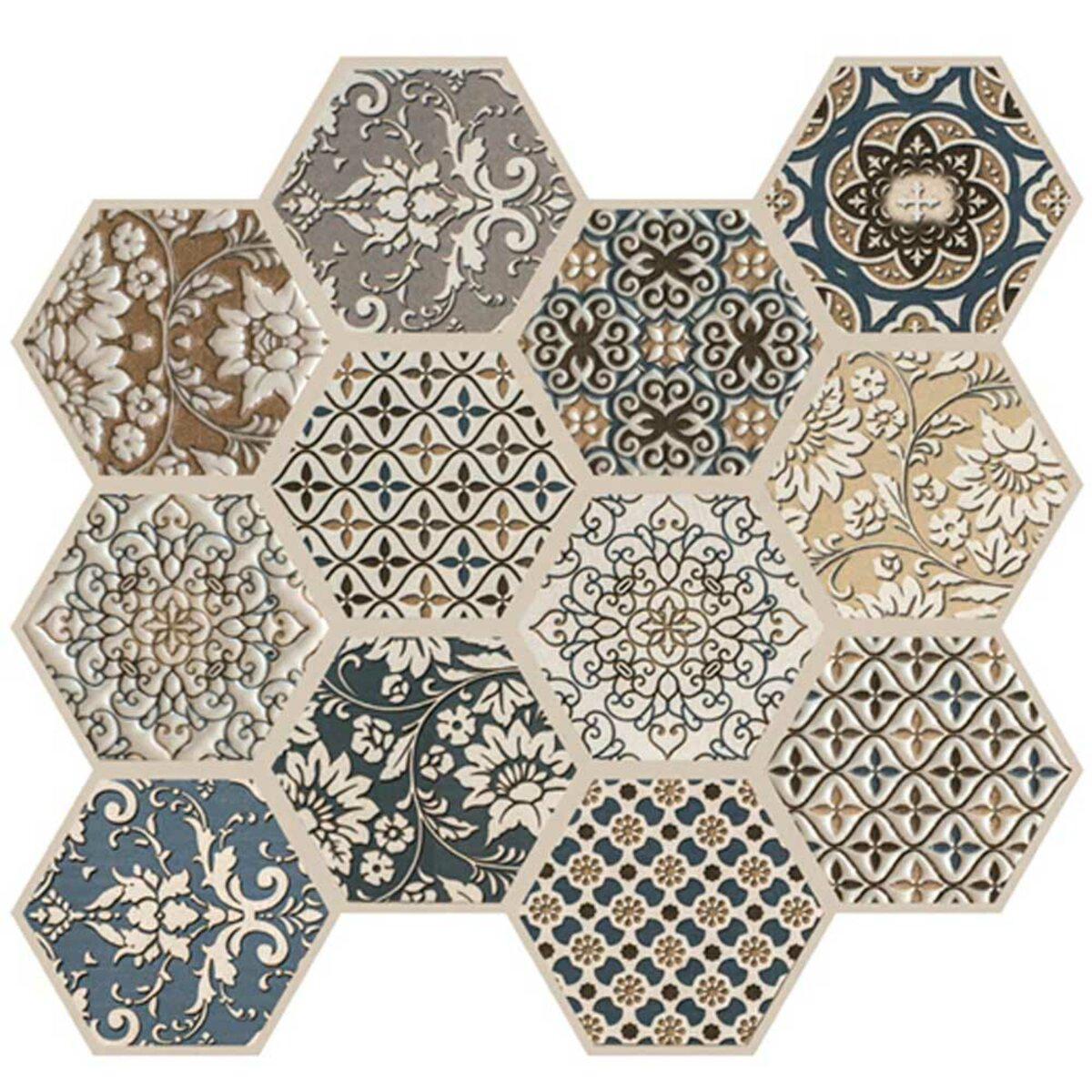 Плитка декоративная Sticker Wall SW-00000673 ПВХ самоклеящаяся 280х300х5 мм Разноцветный (991942876)