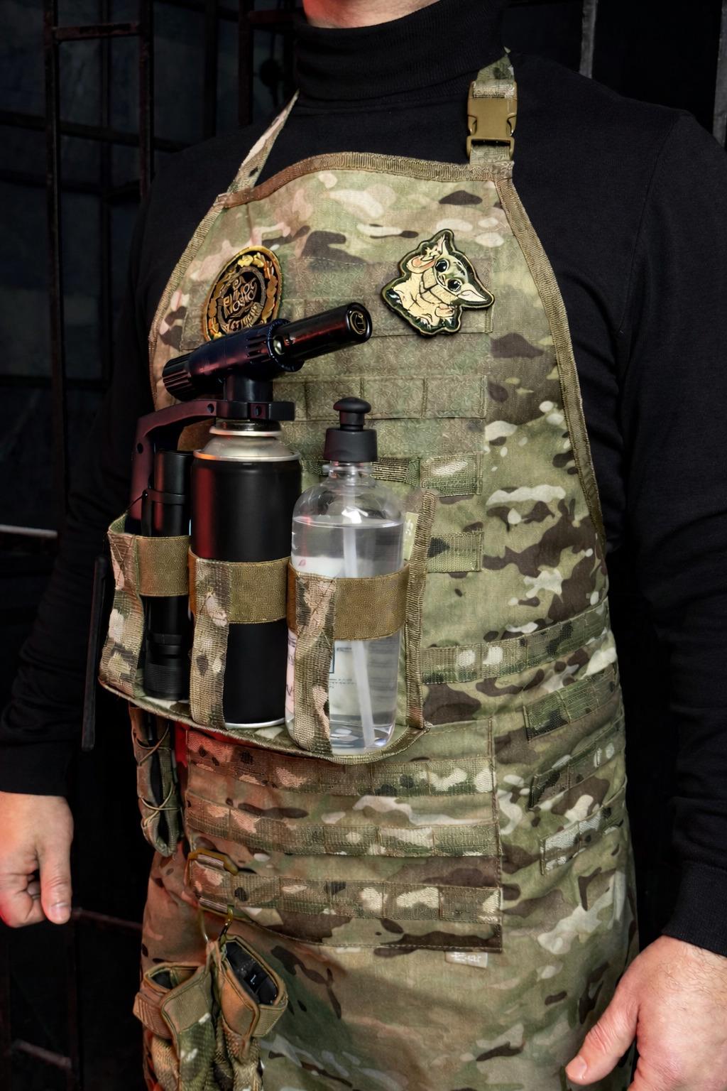 Фартук-гриль тактический East Gear Cordura 500D на системе Molli 71х78 см Мультикам (3594701)
