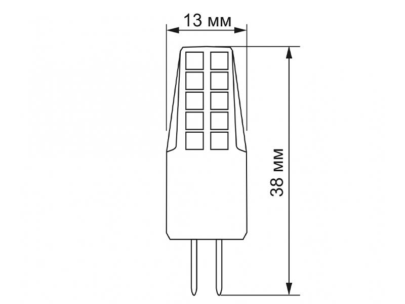 Светодиодная лампа Videx G4C 2W G4 4100K 12 V (VL-G4C-02124) - фото 3