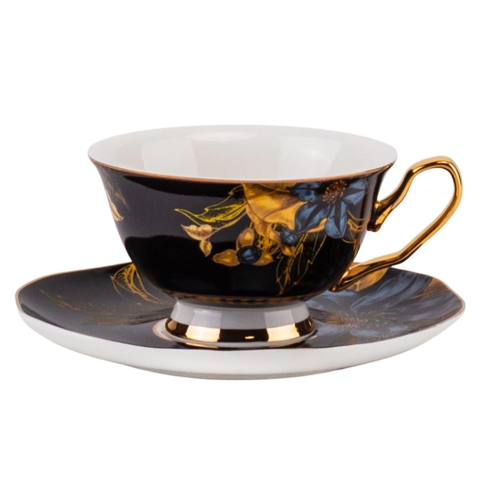 Кружка порцелянова з блюдцем Victorian Charm 200 мл (9217-001)